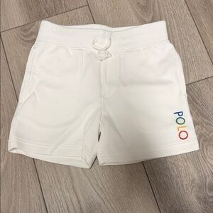 Polo by Ralph Lauren Kids White Shorts with Colorful Logo